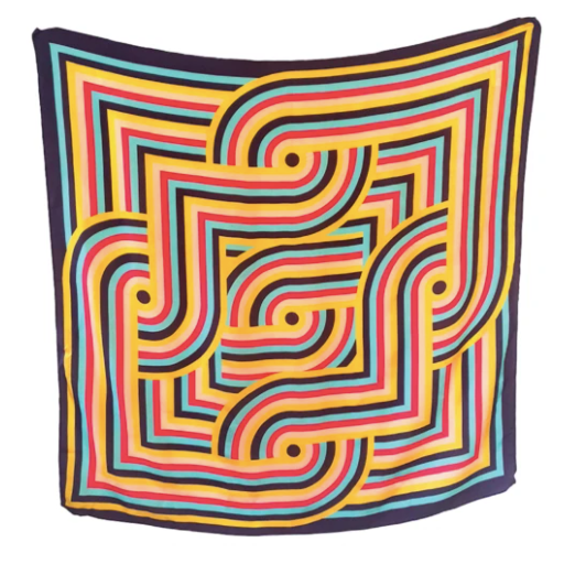 silk scarf - mazes